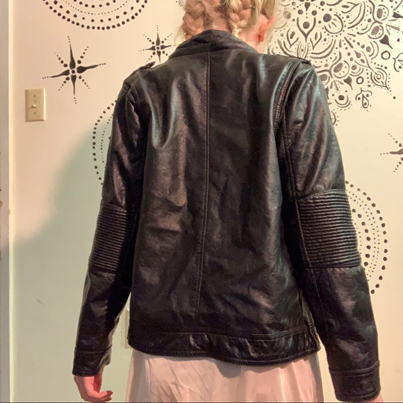 Leather Motorcycle Jacket - Picture 2 of 5